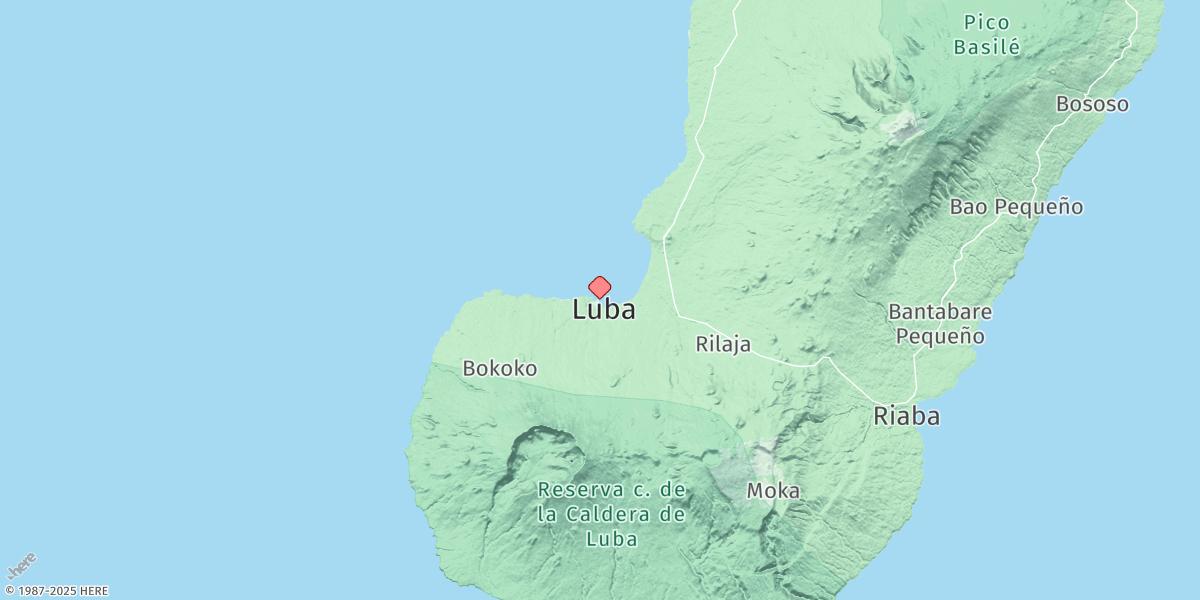 Map of Bahia De Luba (San Carlos)