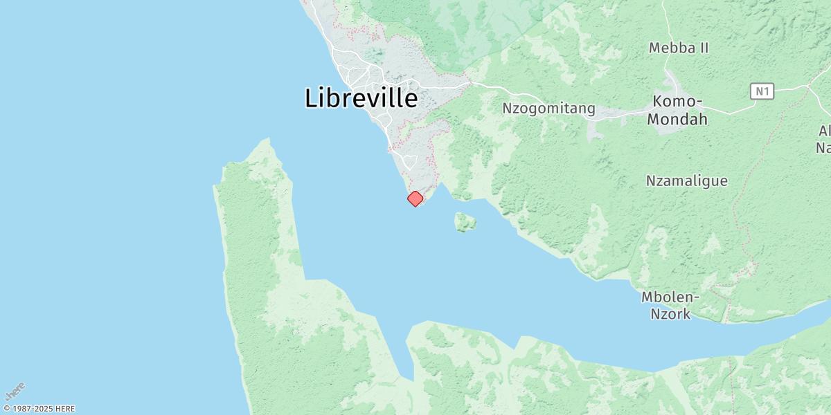 Map of Pointe Owendo