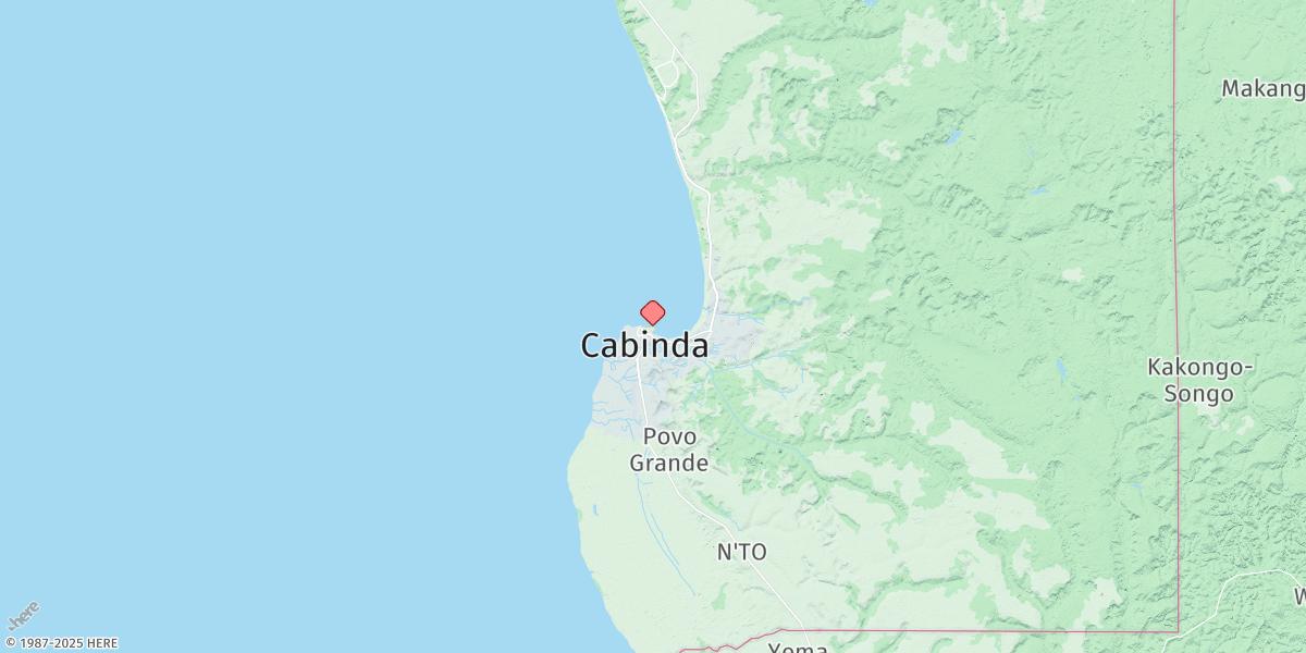Map of Enseada De Cabinda