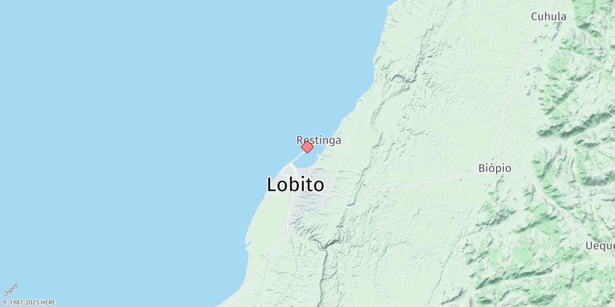 Map of Porto Do Lobito