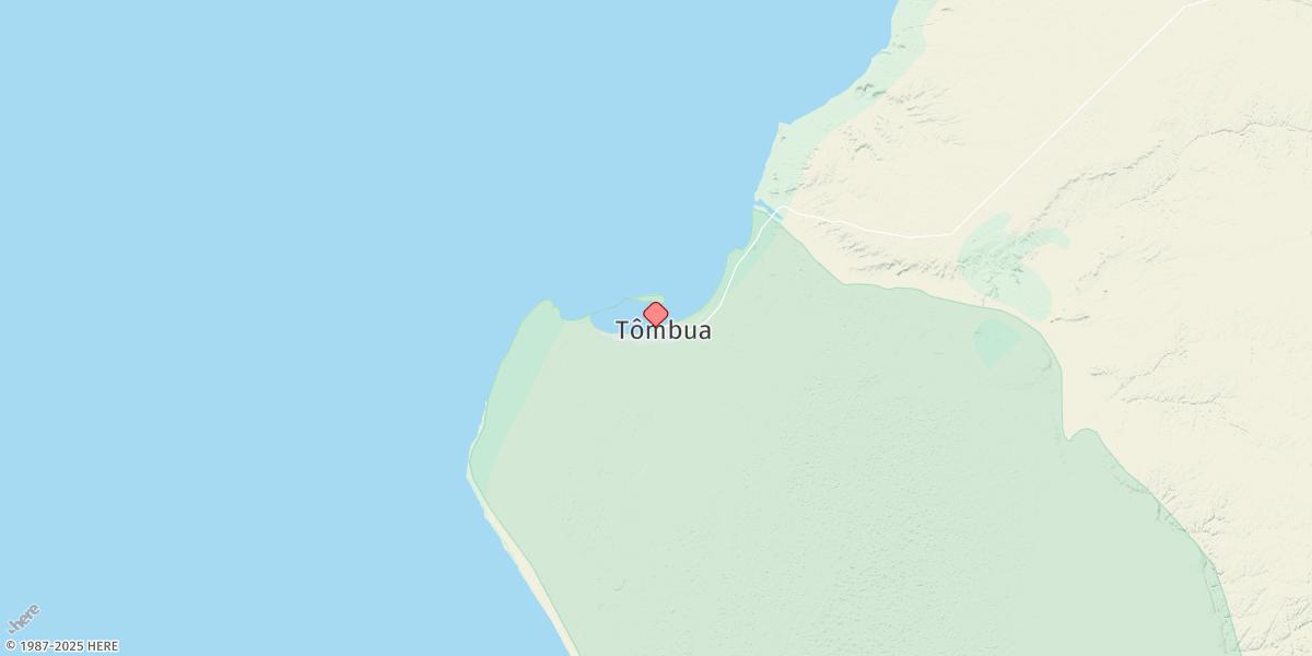 Map of Tombua (Porto Alexandre)
