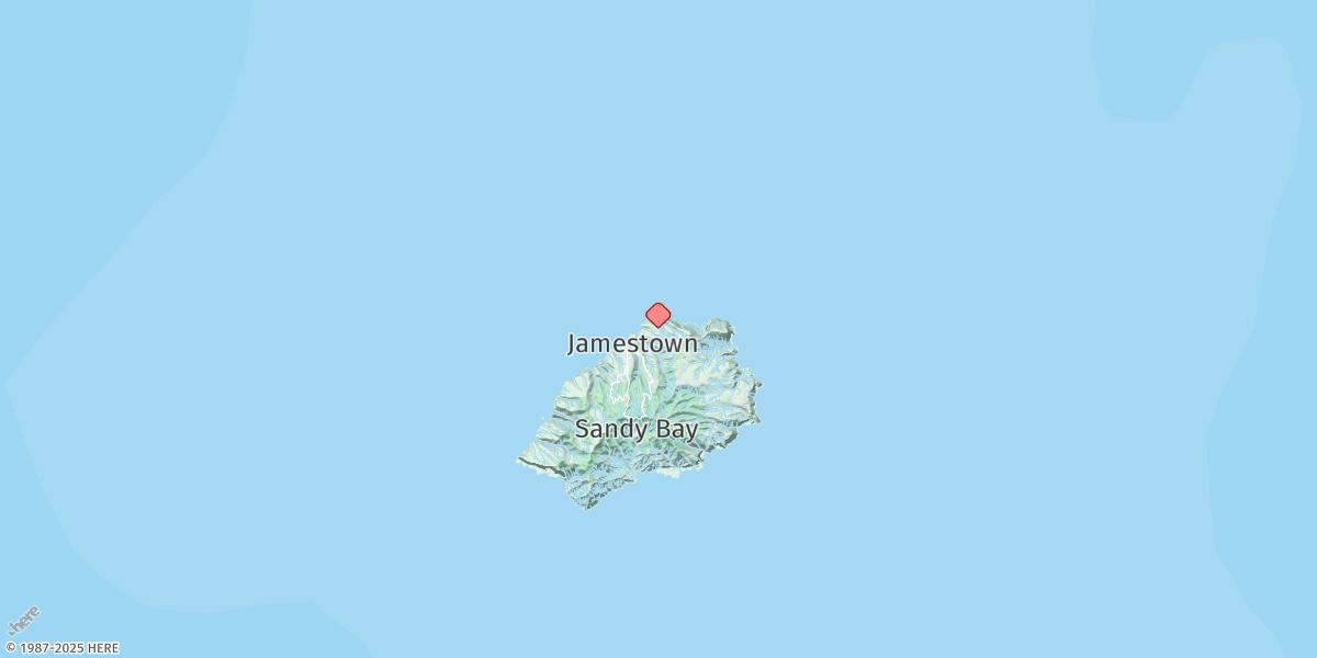 Map of St. Helena Island