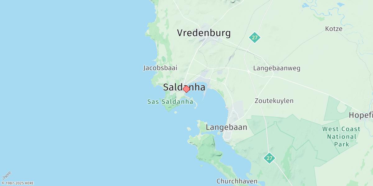 Map of Saldanha