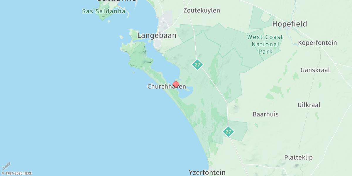 Map of Schrywers Hoek