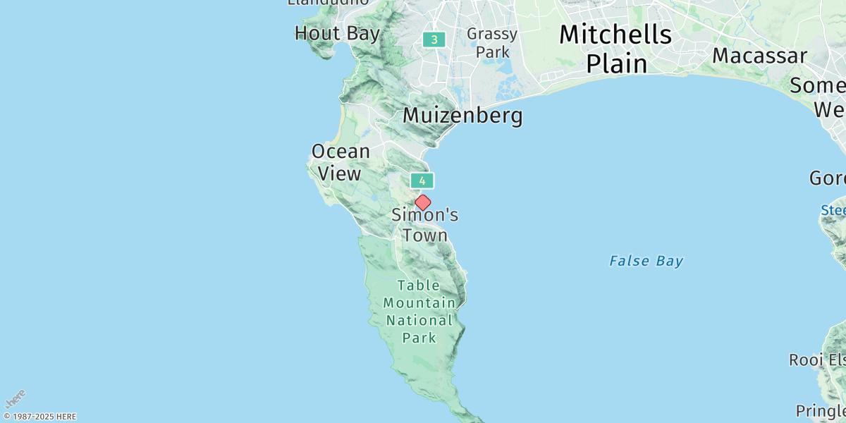 Map of Simon's Town