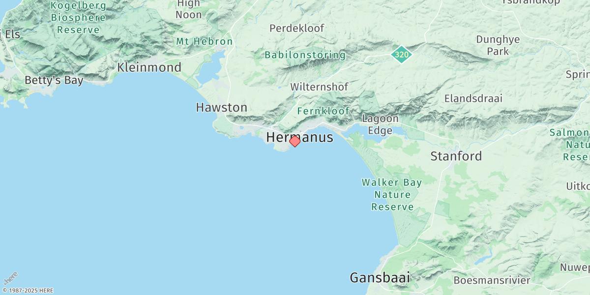Map of Hermanus