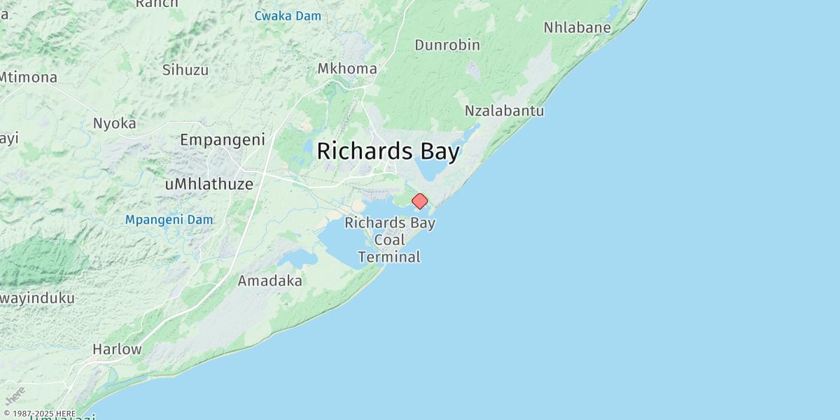 Map of Richards Bay