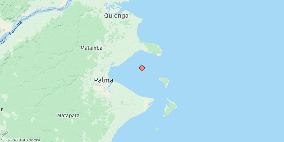 Map of Palma (Baia De Tungue)