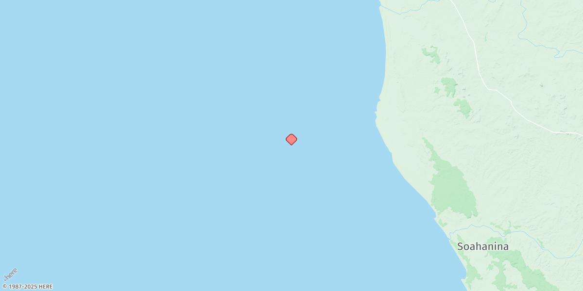Map of Nosy Maroantaly