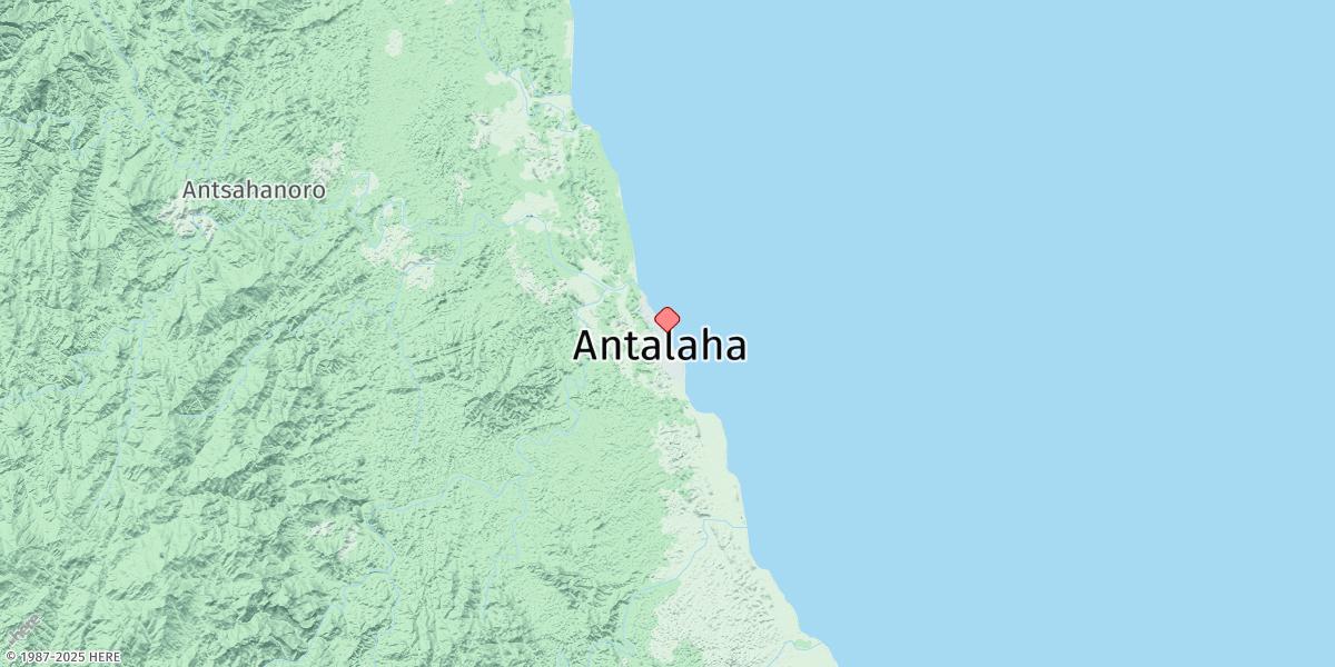 Map of Rade D'Antalaha