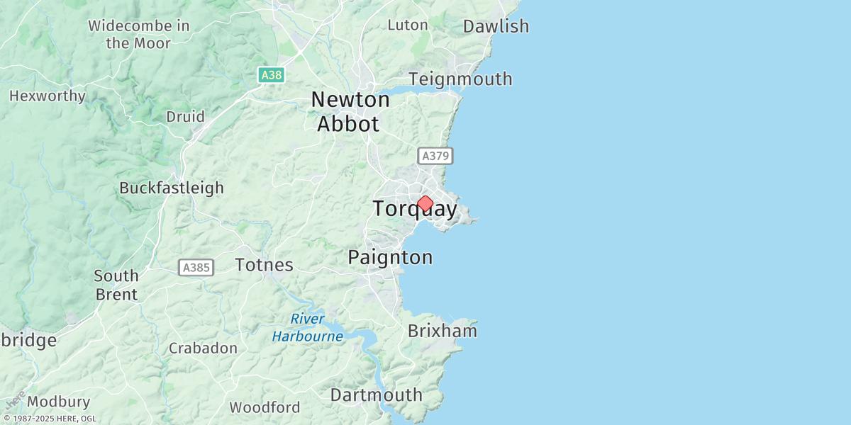 Map of Torquay