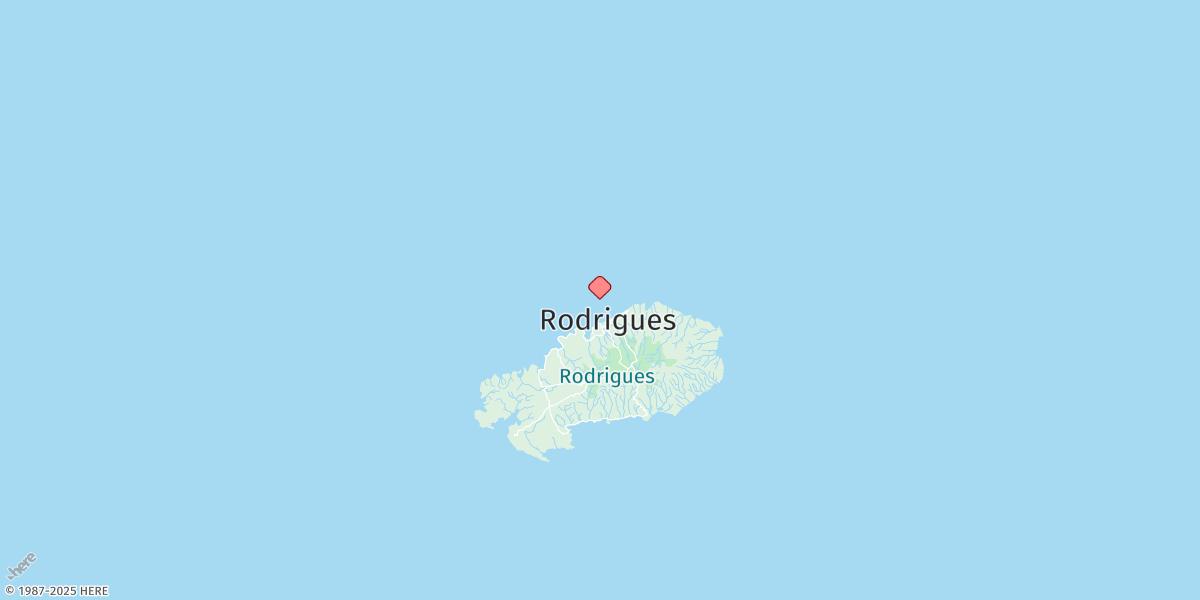 Map of Rodrigues
