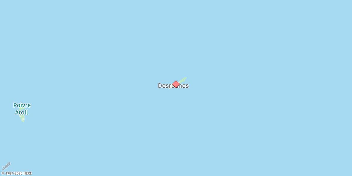 Map of Iles Desroches
