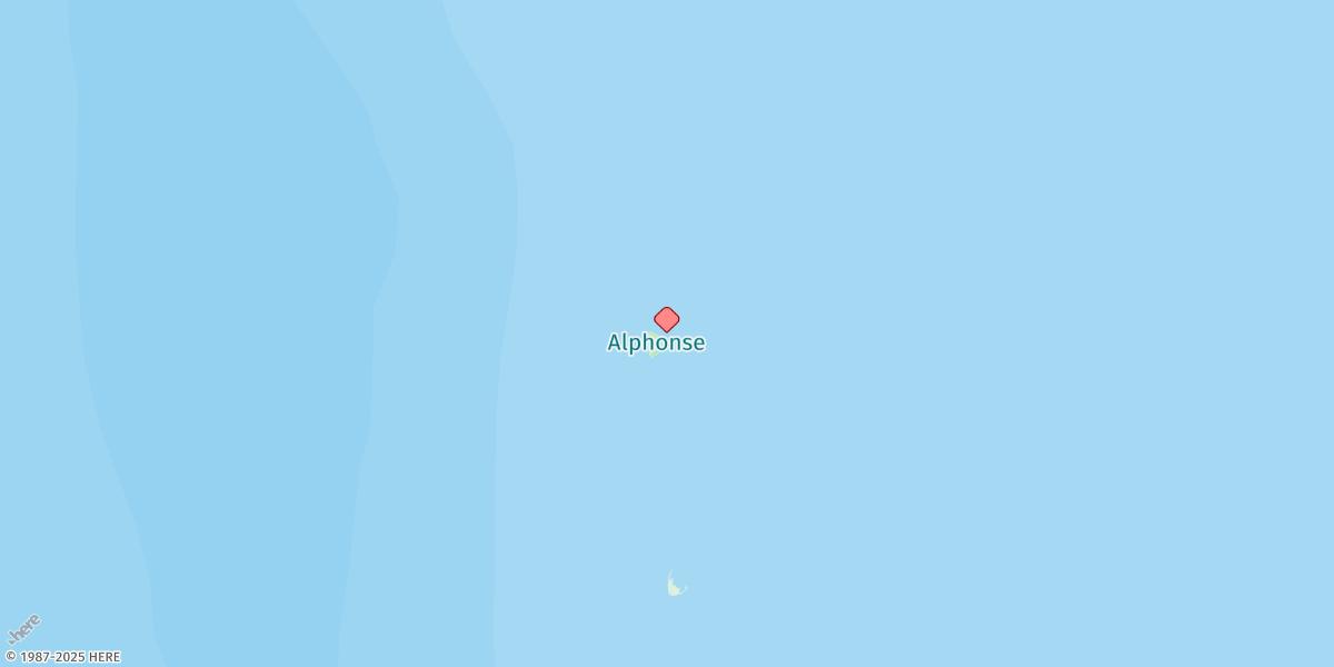 Map of Alphonse Island