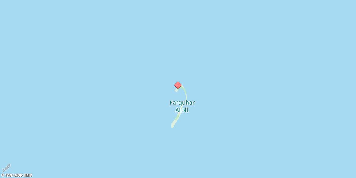 Map of Farquhar Islands