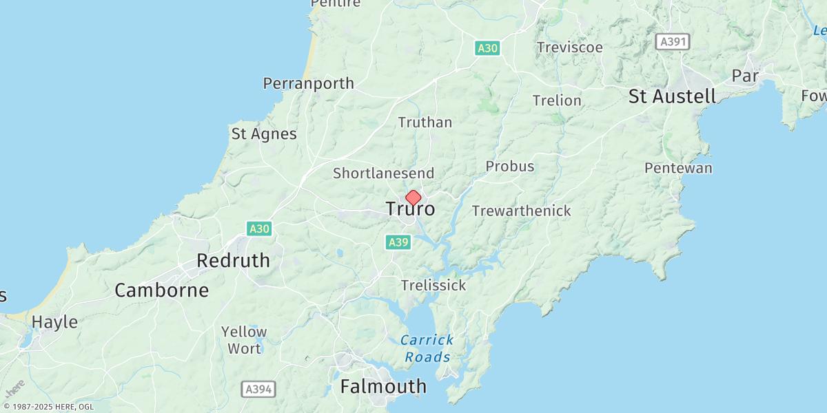 Map of Truro