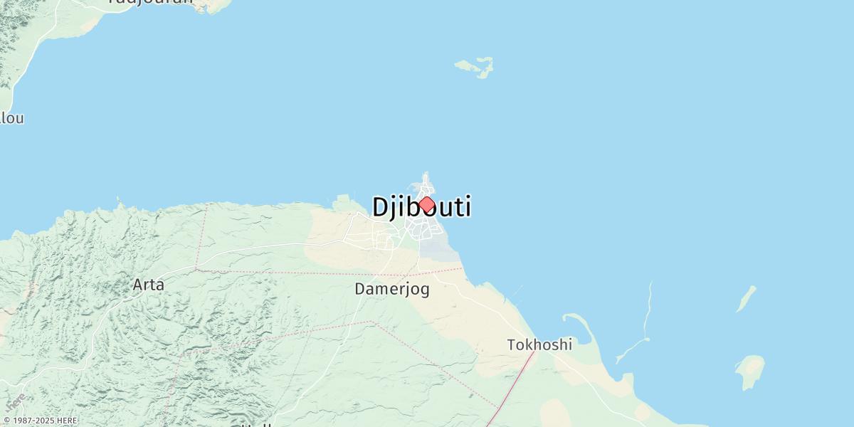 Map of Djibouti