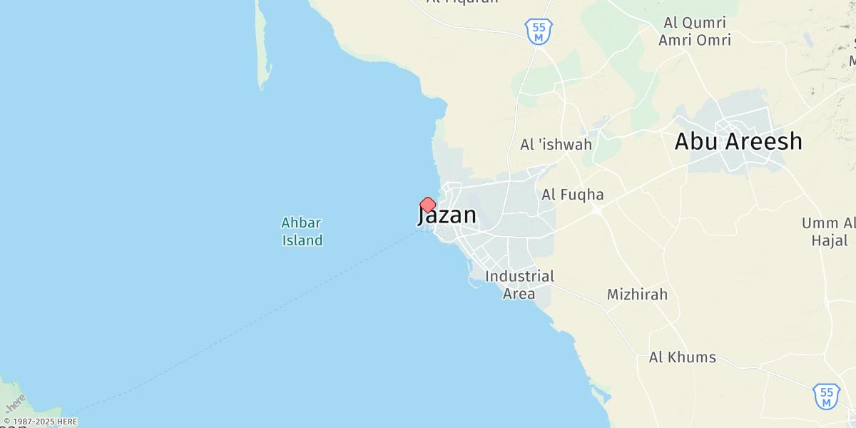 Map of Jizan