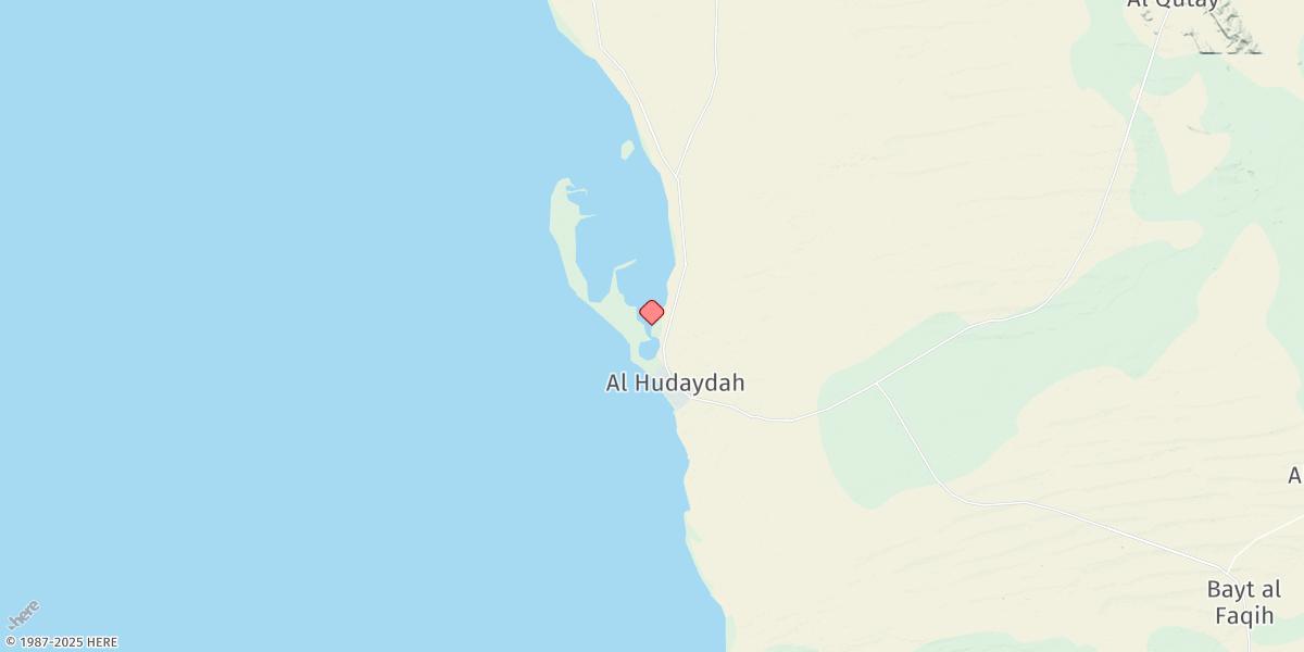 Map of Al Hudaydah