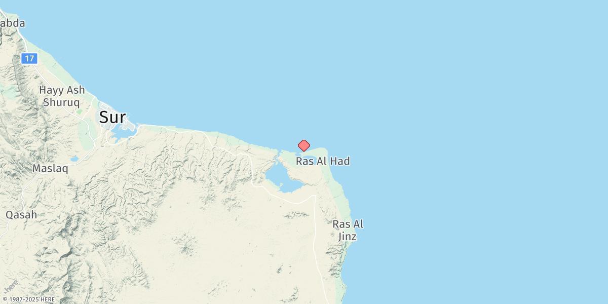 Map of Khawr Al Hajar