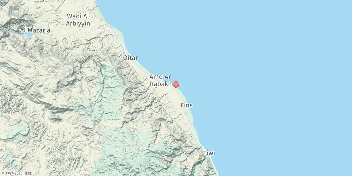 Map of Ras Ash Shajar