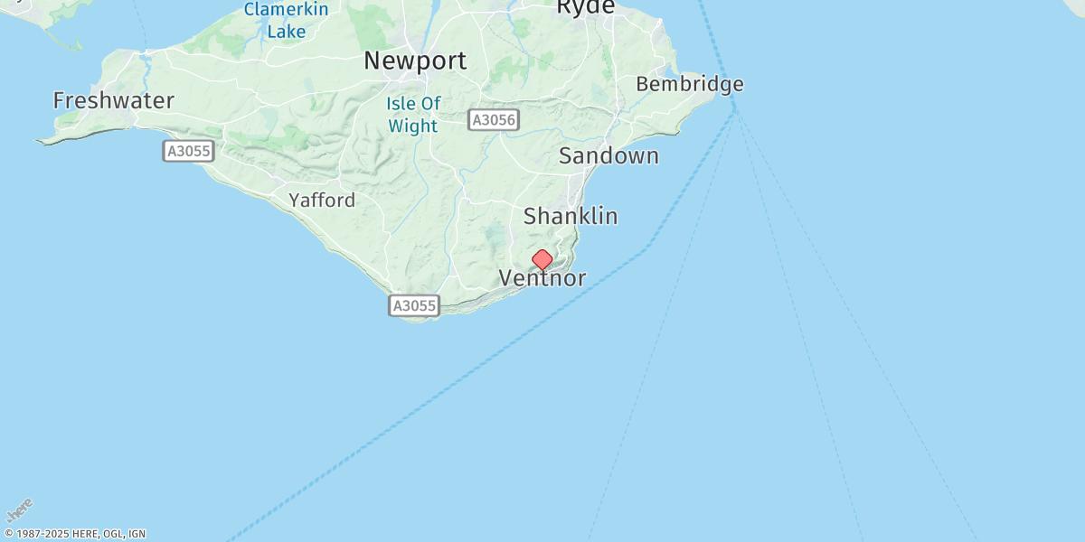 Map of Ventnor