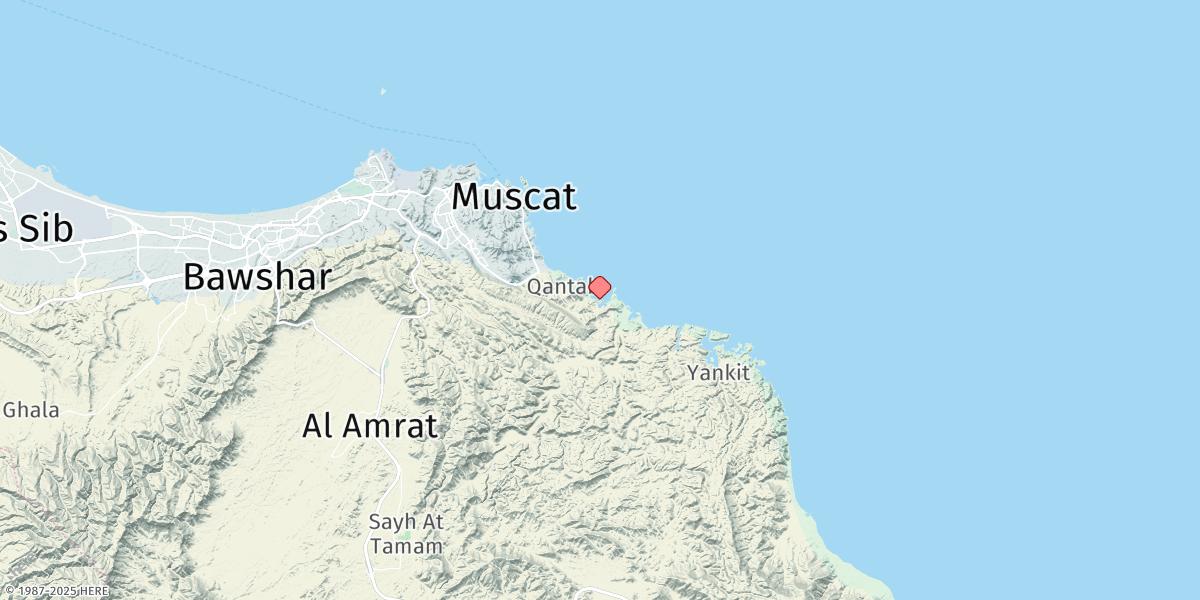Map of Bandar Jissah
