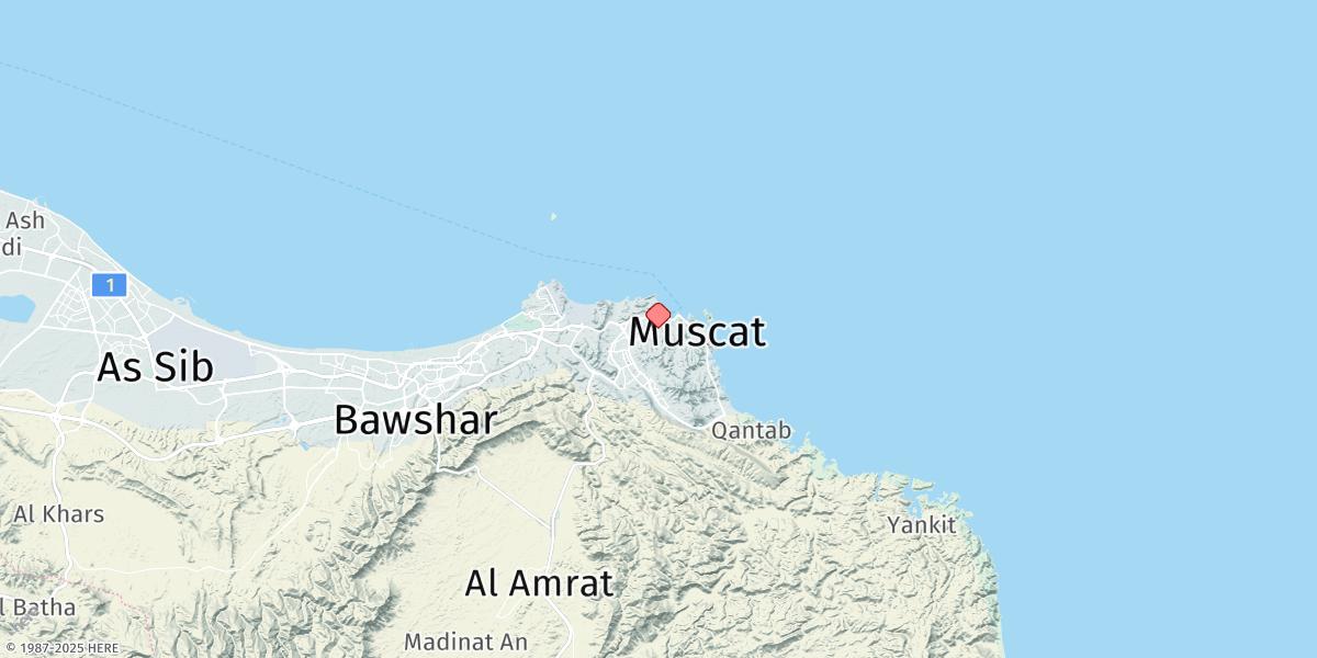 Map of Port Sultan Qaboos