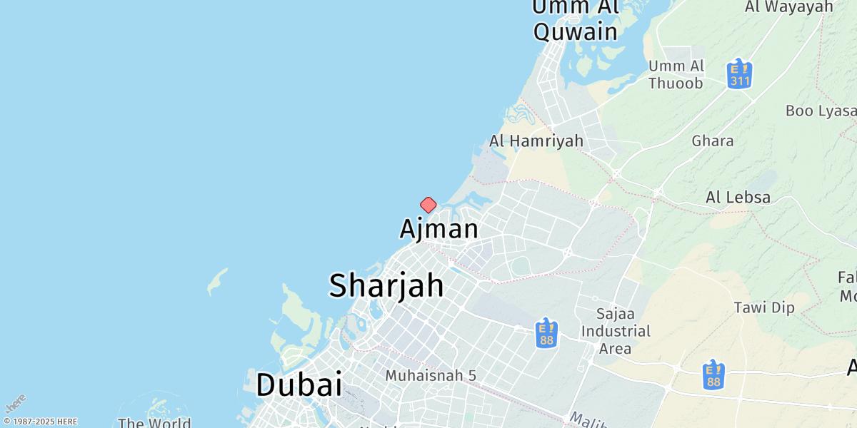Map of Ajman