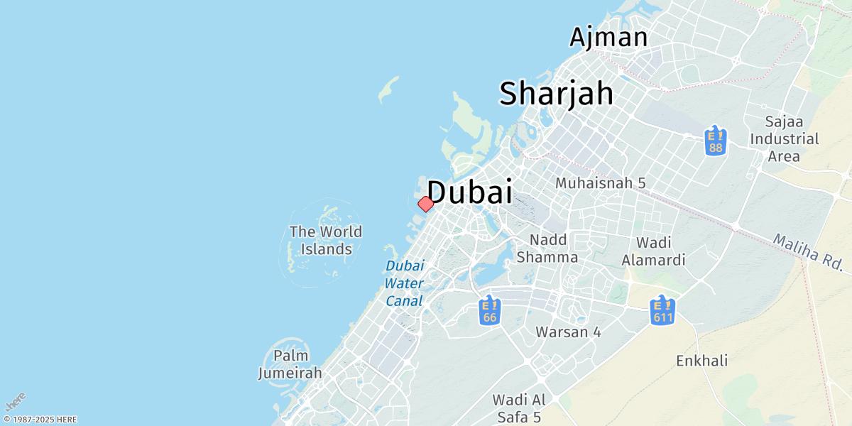 Map of Dubai