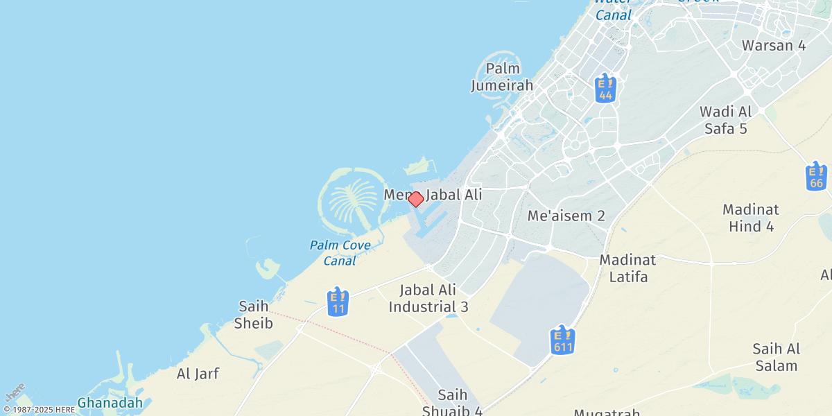 Map of Jebel Ali
