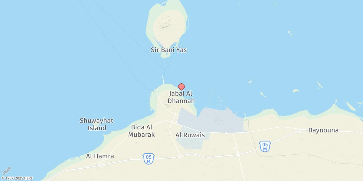 Map of Jabal Az Zannah