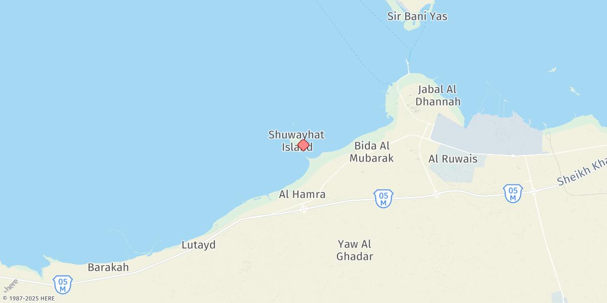 Map of Jazirat Shuwayhat