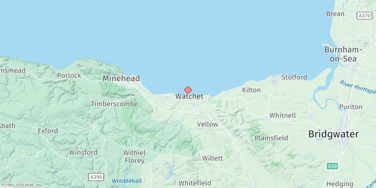 Map of Watchet