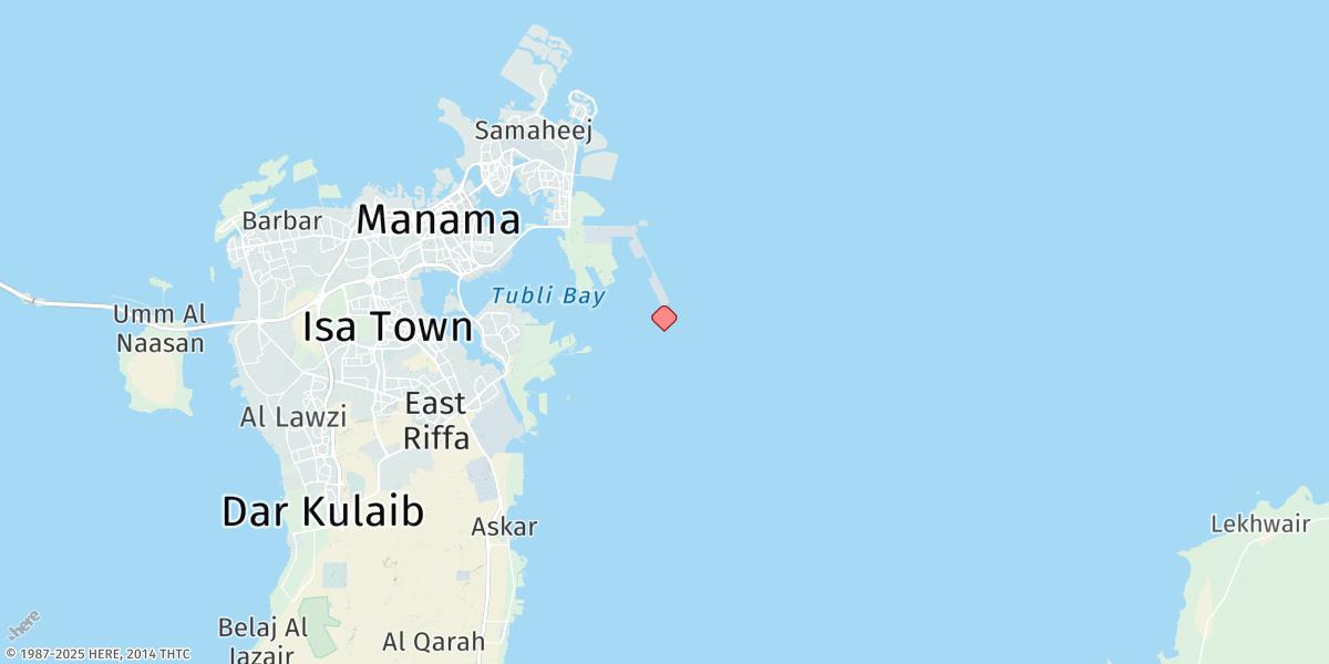 Map of Khalifa Bin Salman Port