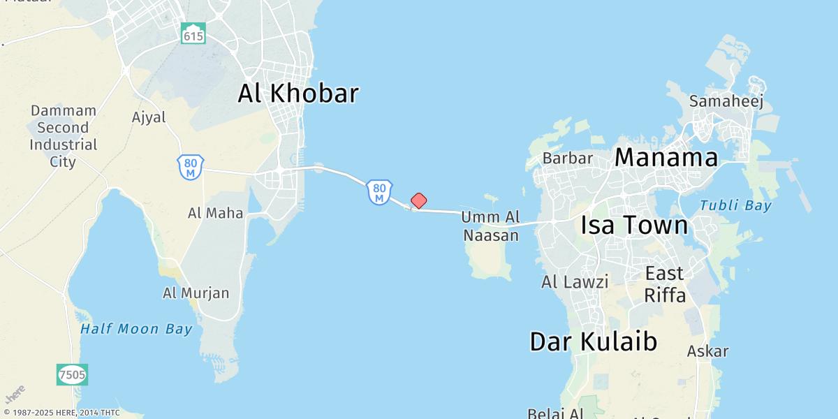 Map of Al Jasser Island