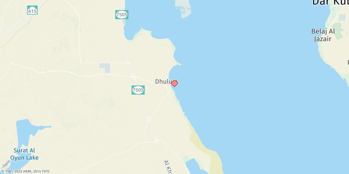 Map of Qurayyah Pier