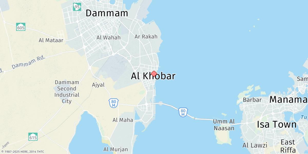 Map of Al Khubar