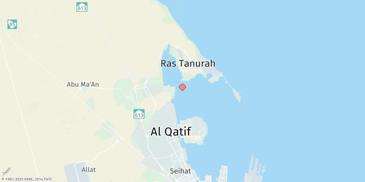 Map of Dawhat At Tarut