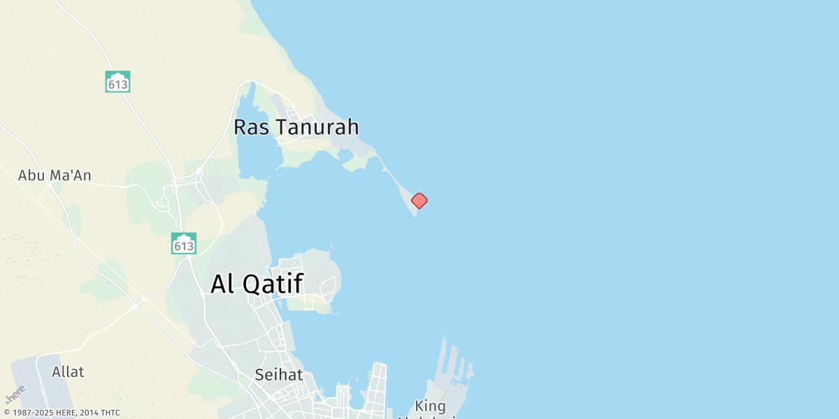 Map of Ras Tannurah