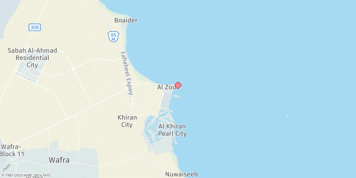 Map of Mina Az Zawr (Mina Saud)