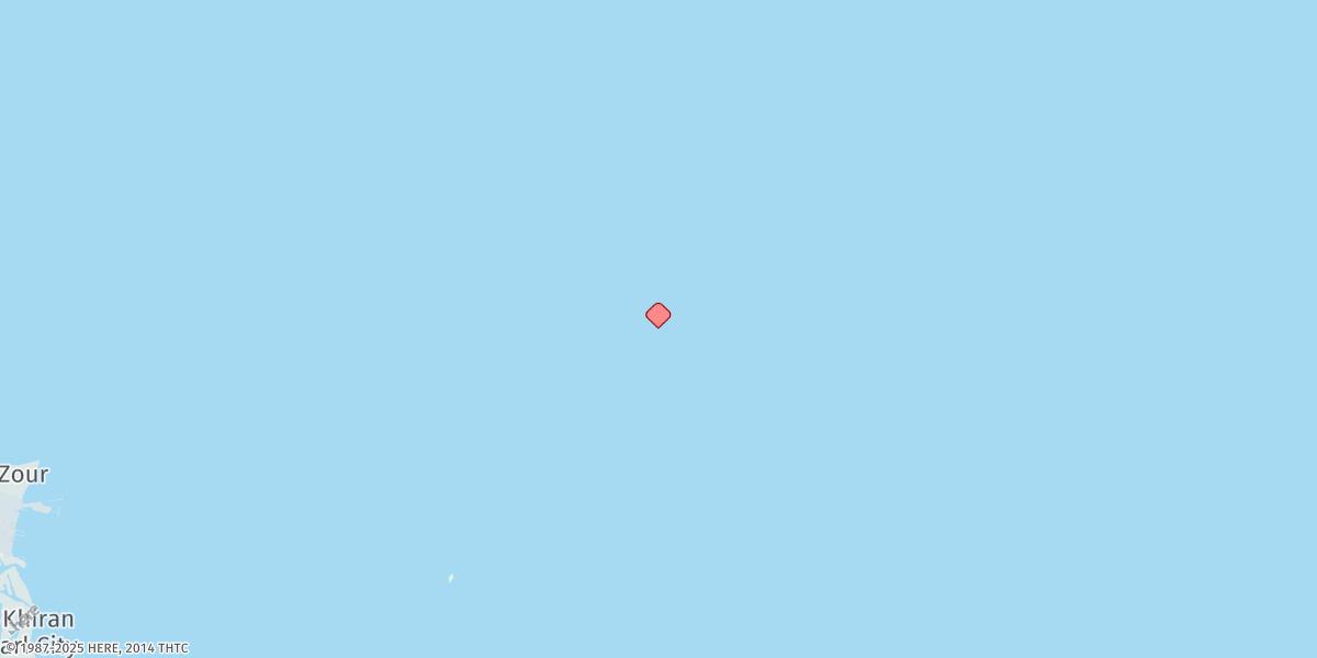Map of Jazirat Qaru