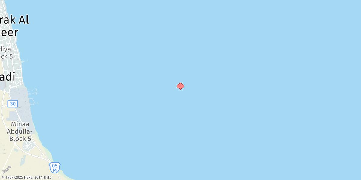 Map of Jazirat Kubbar
