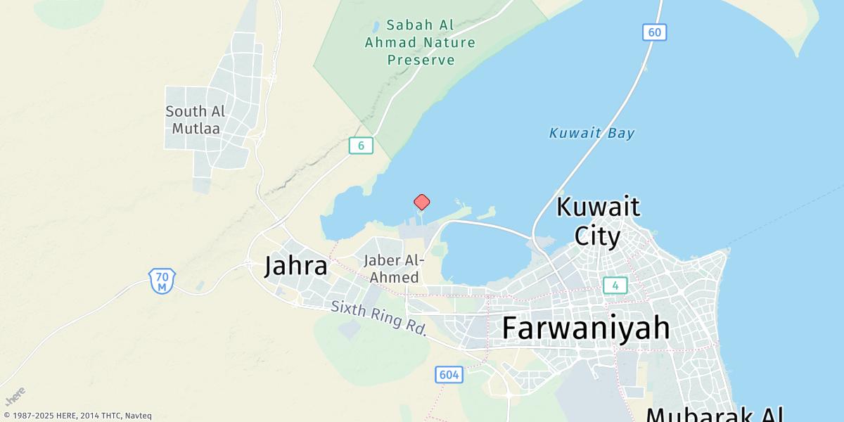 Map of Mina Ad Dawhah
