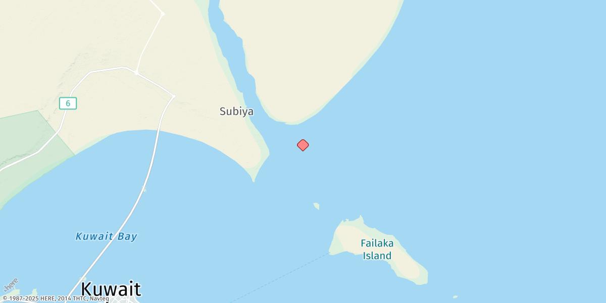 Map of Ras Al Barshah (Beacon No. 2)
