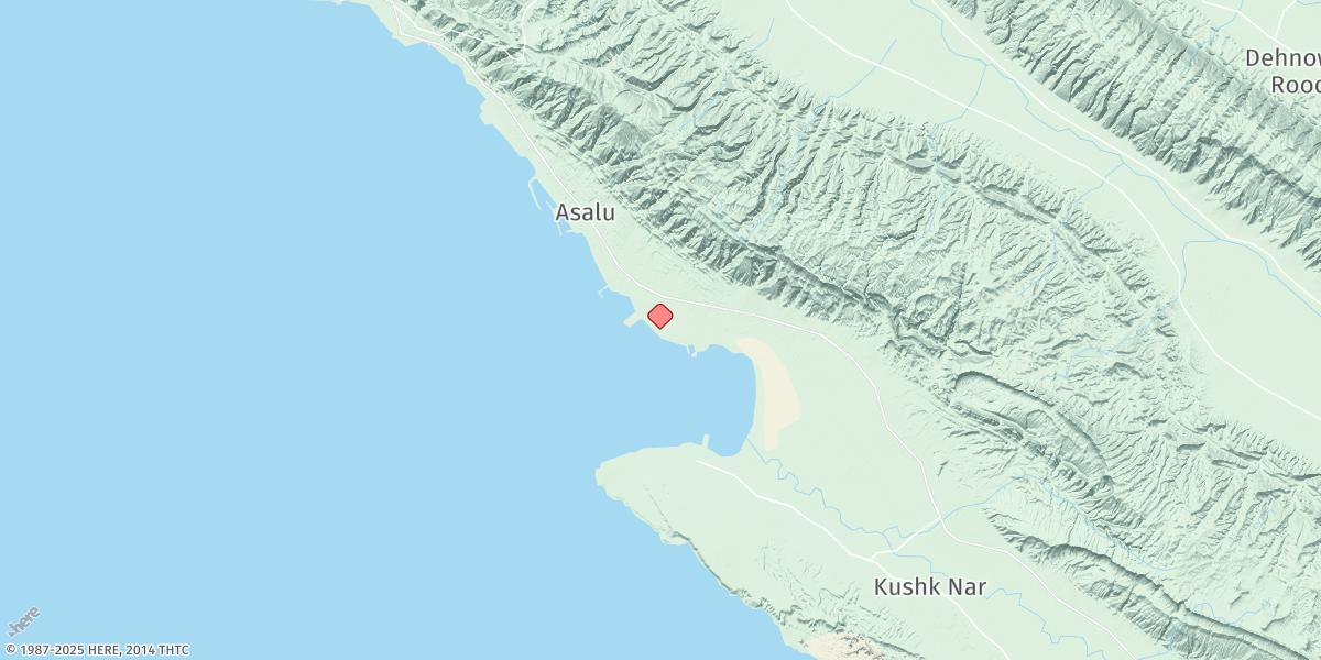 Map of Asaluyeh
