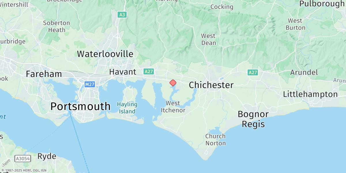 Map of Bosham