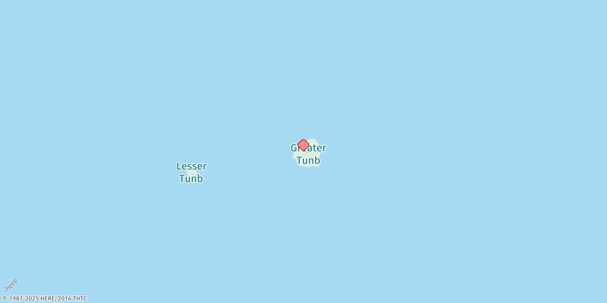 Map of Jazireh-ye Tonb-e Bozorg