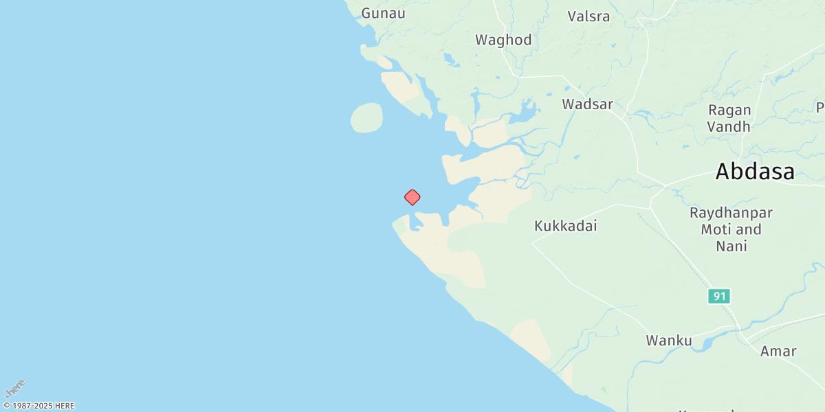 Map of Godia Creek