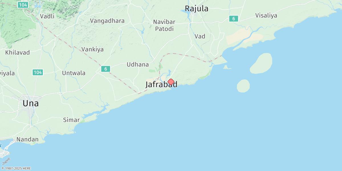 Map of Jafarabad